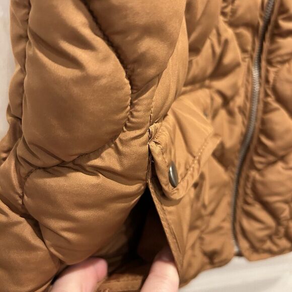 Thread & Supply Bronze Gold Brown Metallic Quilted Denver Vest Outdoor Large - Picture 3 of 6